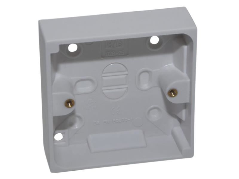 SMJ Enkele Inbouwdoos, 19mm Diepte, Professioneel Pak