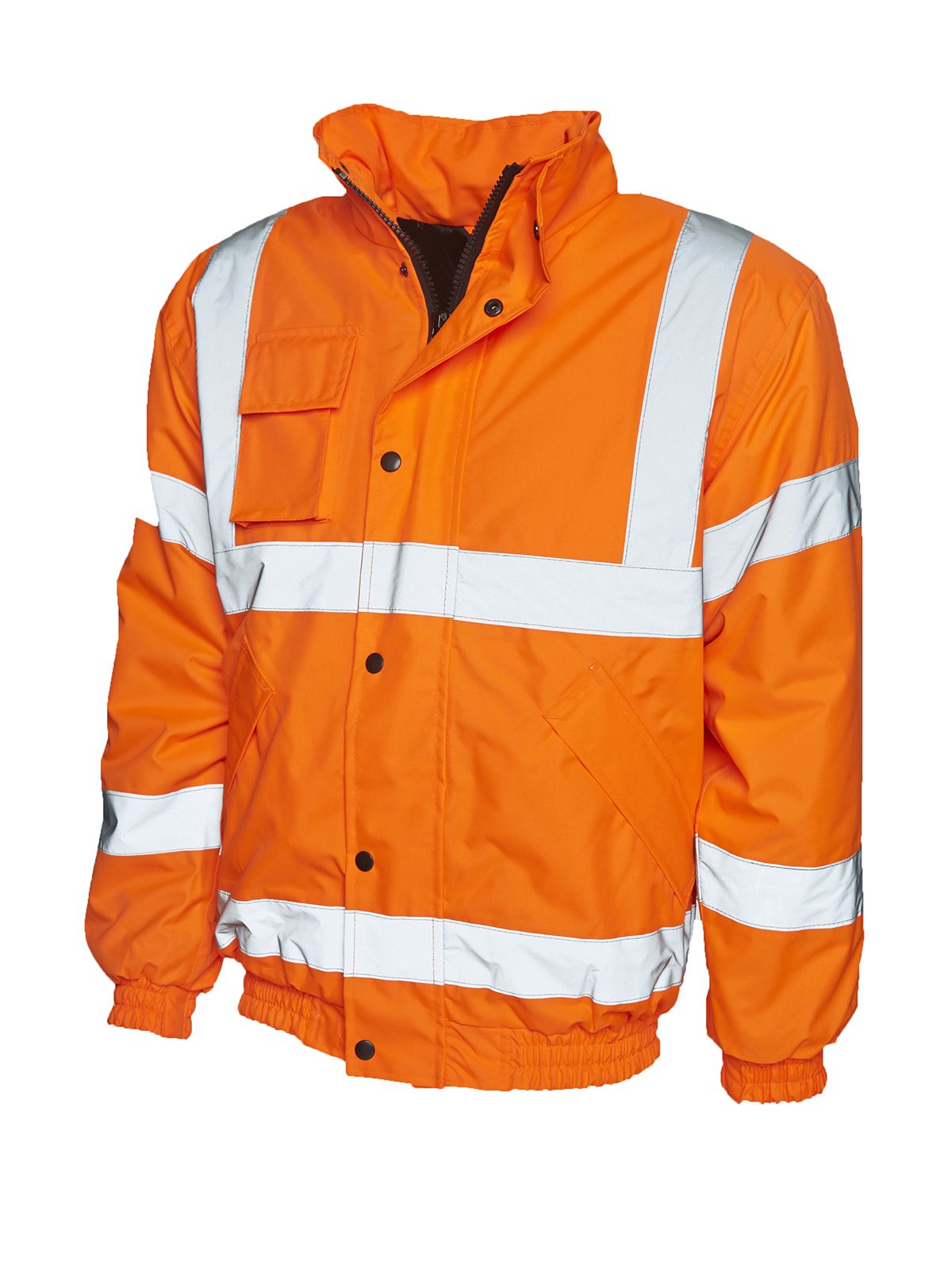 Uneek High Vis Bomber Jacket - Orange, Size 4XL - EN471 Class 3