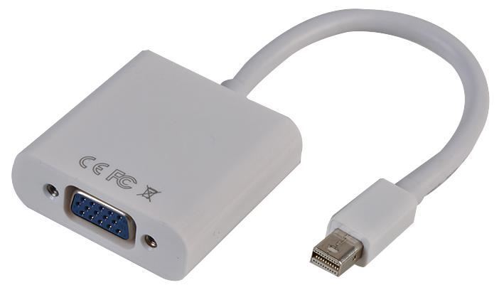 PRO SIGNAL Mini DisplayPort to VGA Female Adaptor, 155mm
