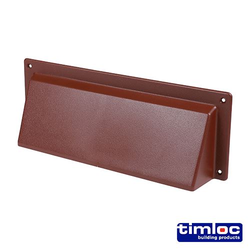 Timco Εξωτερική Σκεπή Αερισμού, Καφέ, 255x95mm, Πλαστικό