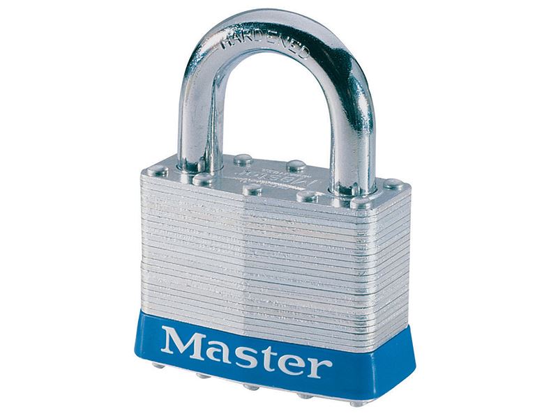 Master Lock מנעול למינציה מפלדה 51 מ”מ, 4 פינים, מפתח דומה