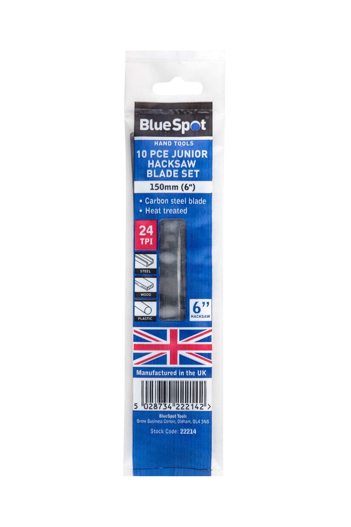Blue Spot Tools - 10 件 150 毫米 (6吋) 英國製造小型鋼鋸片套裝