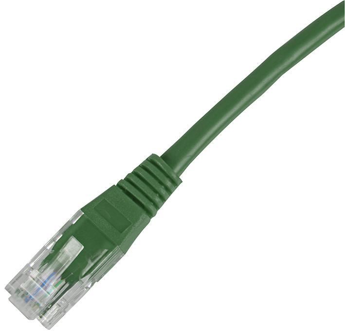 Connectix 0.5m Cat5e UTP Ethernet Patch Lead, Green