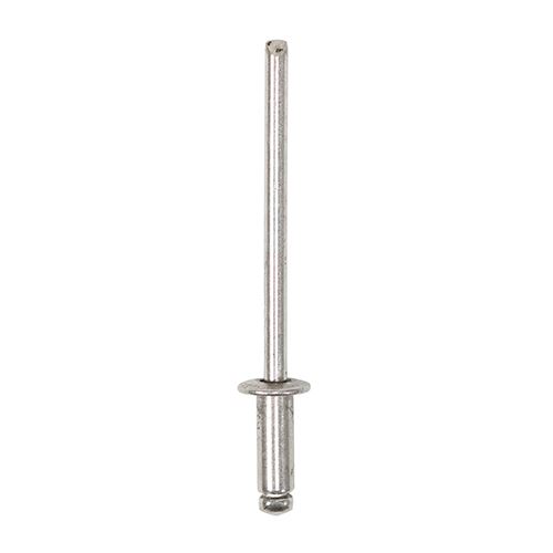 Timco Rebites de Aço Inoxidável A2 de Cabeça Abaulada - 3,2 x 8mm, 500un