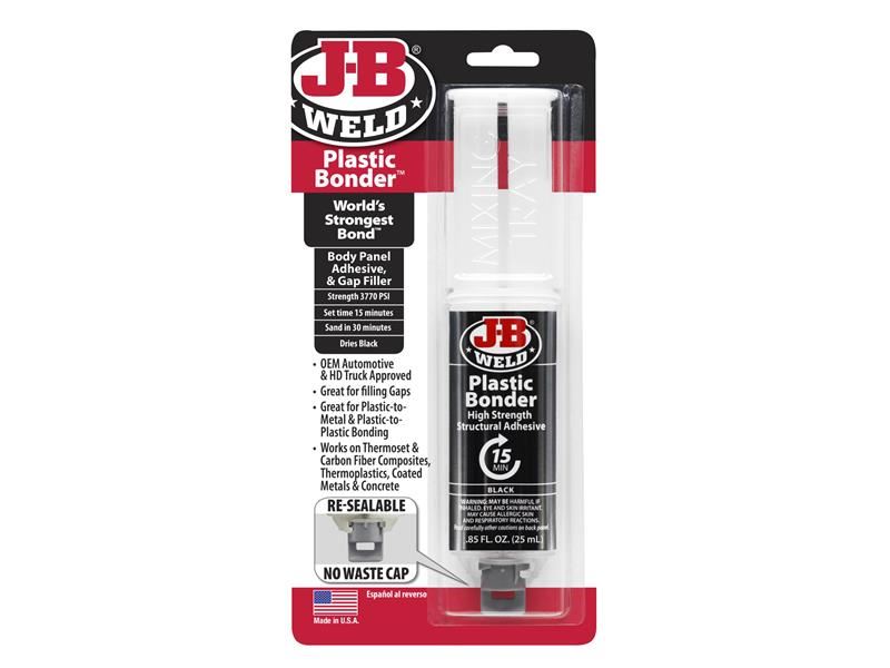 J-B Weld PlasticBonder™ 黑色快乾膠注射器 25毫升