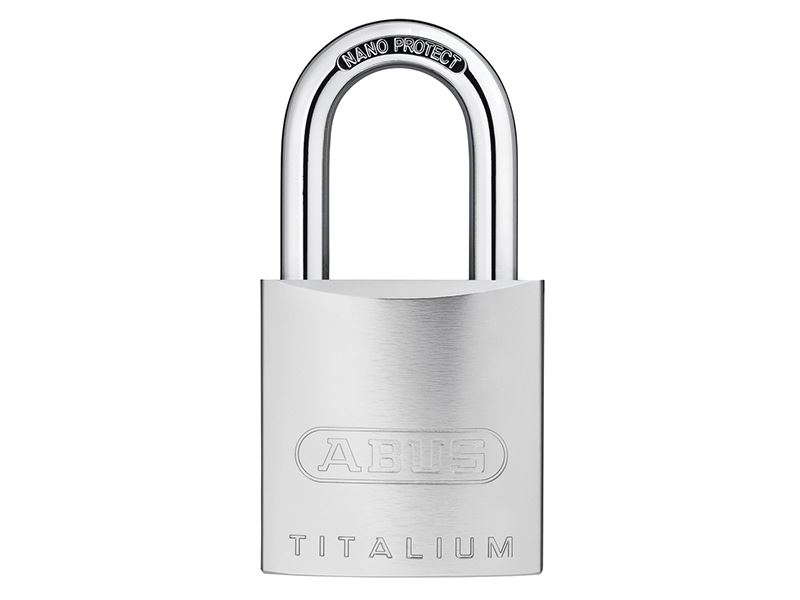 ABUS 86TI/55mm Lucchetto TITALIUM Senza Cilindro, Alluminio e Acciaio