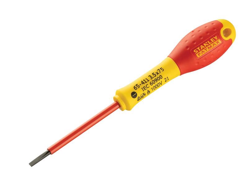 Stanley FatMax VDE Insulated Screwdriver 3.5x75mm