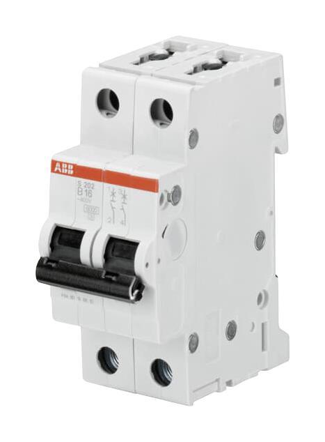 ABB S202-B16 16A Double Pole MCB, Type B