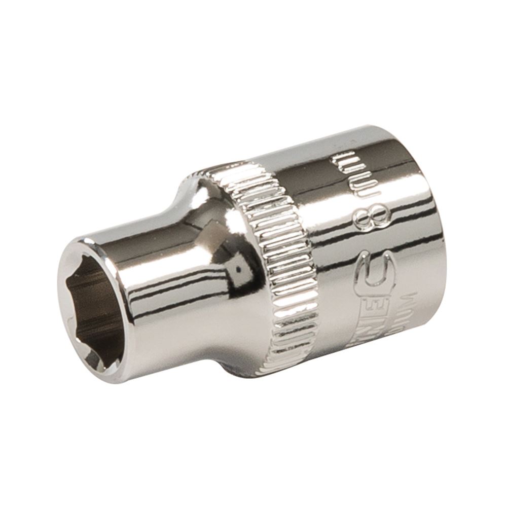Silverline 3/8” Drive 6-Point Metric Socket - 8mm