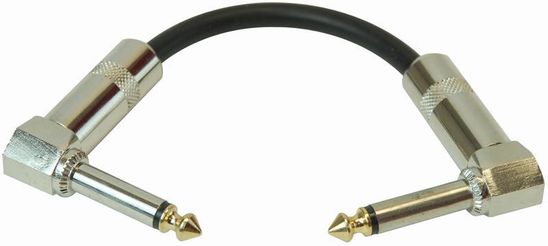 STAGG 6.35mm Rechte Hoek Mono Jack Kabel, 100mm