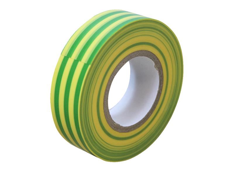 Faithfull PVC Ηλεκτρολογική Ταινία, Πράσινη/Κίτρινη, 19mm x 20m