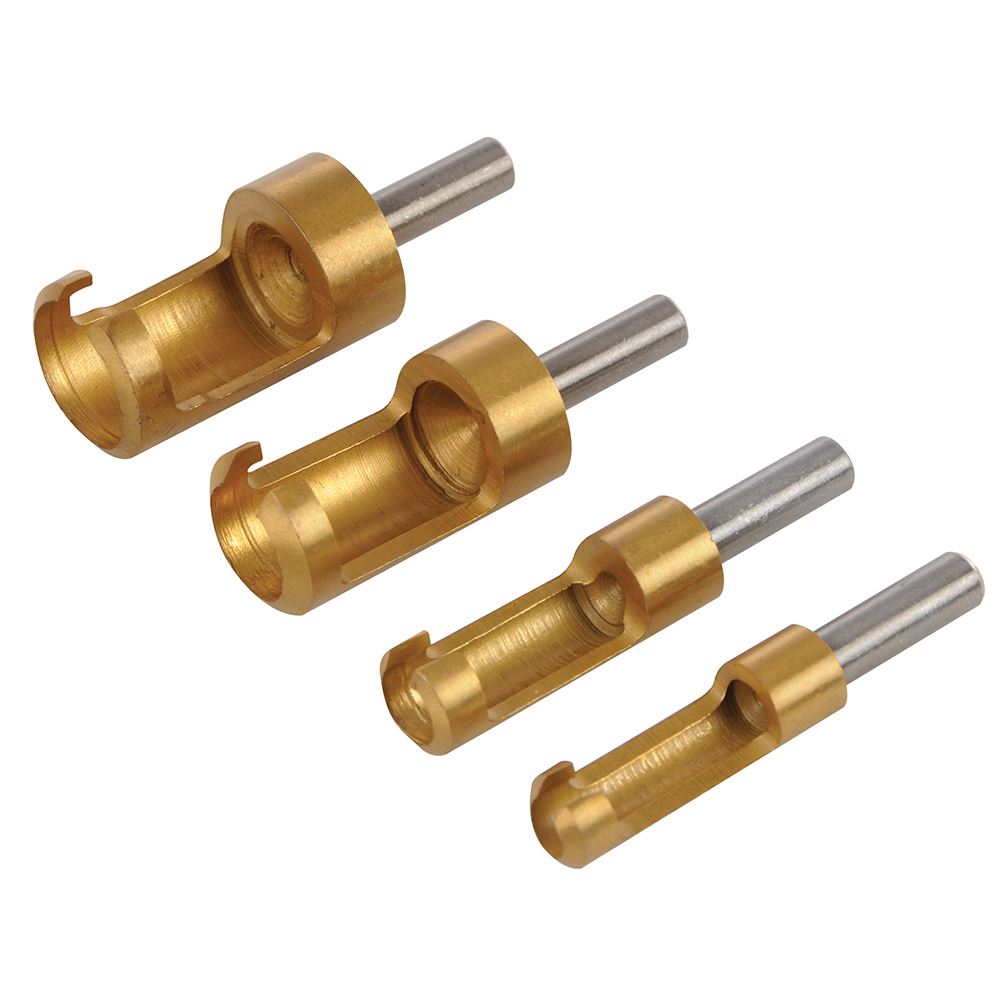 Silverline Holz-Dübelbohrer-Set 4-teilig (6-16mm)