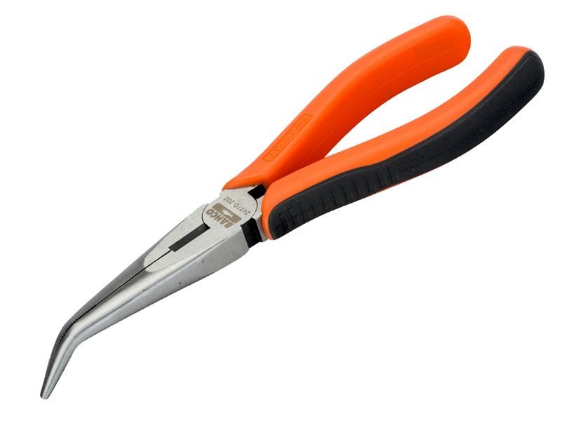 Bahco 2477G ERGO Bent Snipe Nose Pliers, 200mm