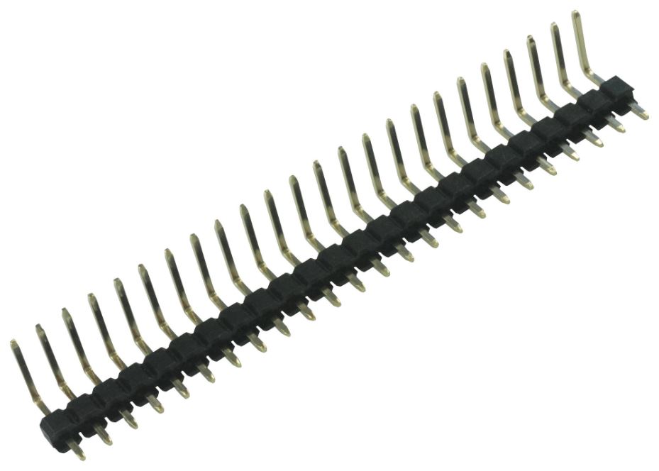 MULTICOMP PRO Conector em Ângulo Reto, 1 Fileira, 24 Posições, 2.54mm