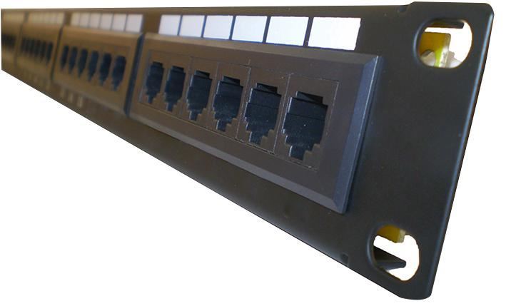 LMS DATA 24-Port Cat5e Patch Panel for 19-inch Rack