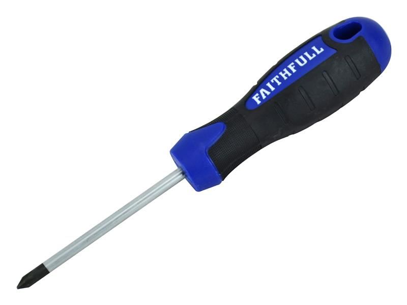Faithfull Cacciavite a Croce PH1 75mm con Impugnatura Soft Grip