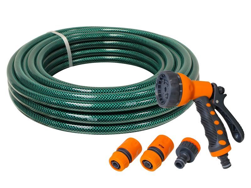 Faithfull Píobán Gairdín PVC 20m le Gunna Sprae & Feistis