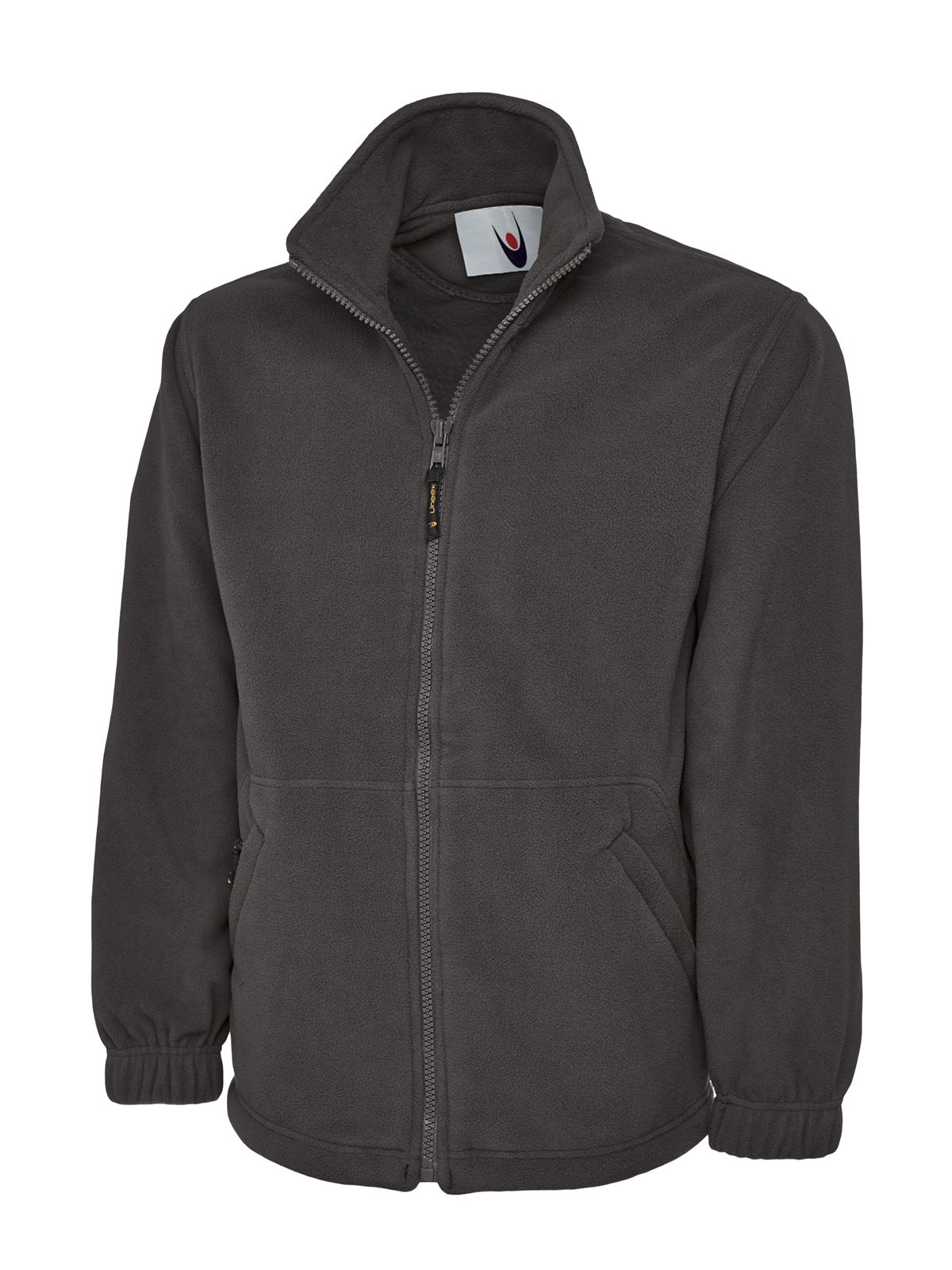 Uneek Premium Full Zip Micro Fleece Jacket - Charcoal - Size L