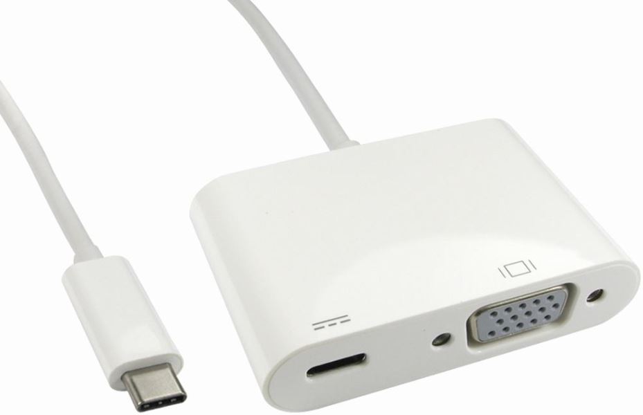 Adaptateur USB-C vers VGA PRO SIGNAL avec alimentation électrique