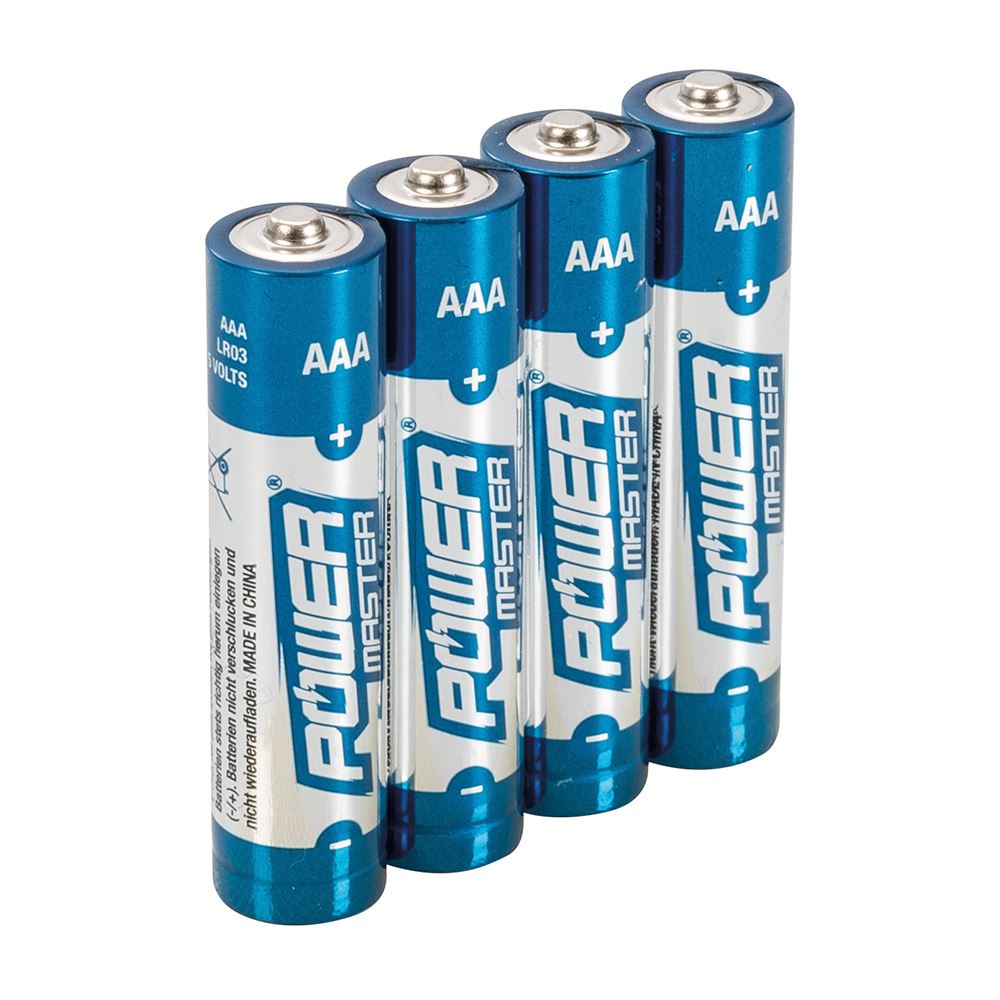 Powermaster AAA Super Alkaline Battery LR03 4-Pack