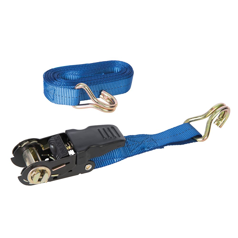 Silverline Rubber-Handled Ratchet Tie Down Strap, 4.5m x 25mm, 350kg Capacity
