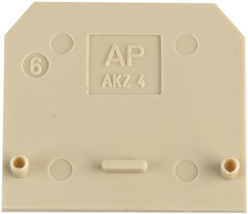 WEIDMÜLLER Micro Terminal Eindplaat, Beige