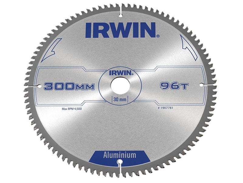 Lâmina de Serra Circular IRWIN Profissional para Alumínio, 300mm, 96 Dentes