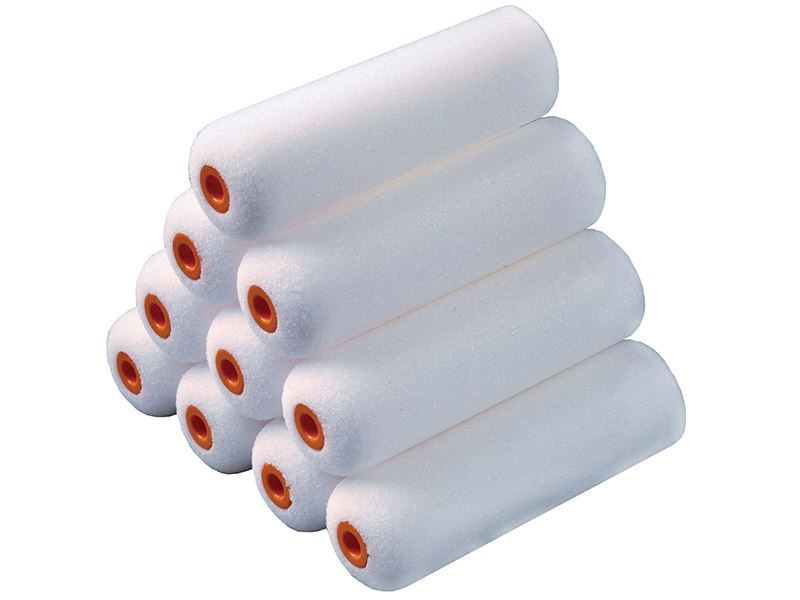 STANLEY Mini Foam Gloss Sleeve 100mm (4in), Pack of 10