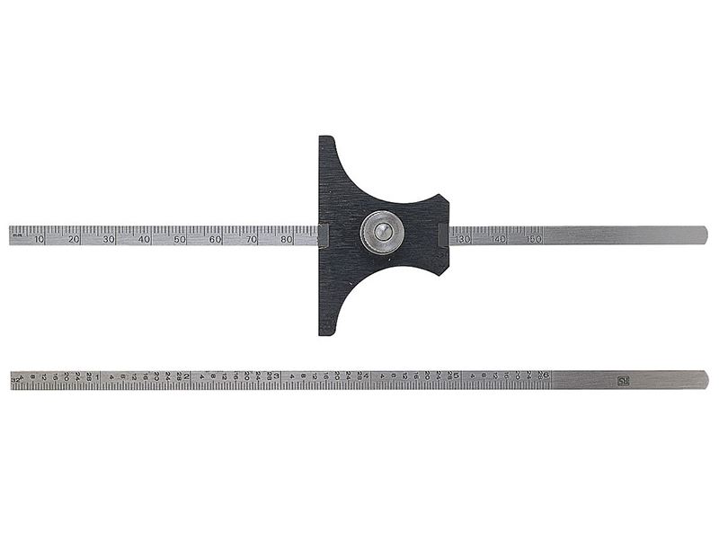 Moore & Wright Reversible Base Depth Gauge, Metric 0-150mm