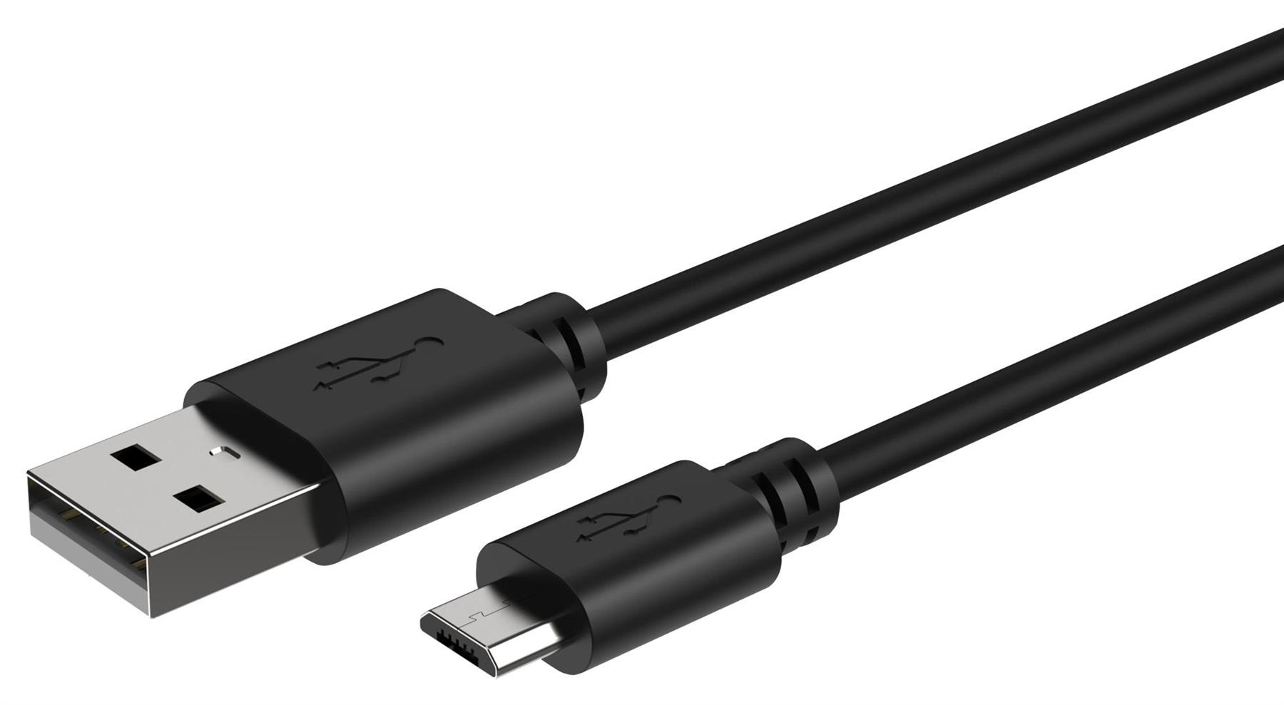 ANSMANN USB-A to Micro USB Cable, 1m, Black