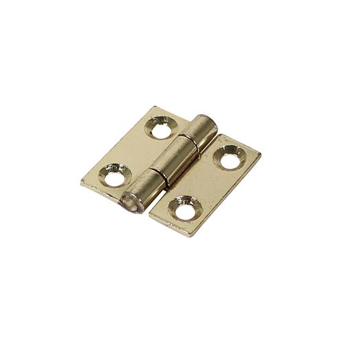 Charnière à paumelle à goupille fixe Timco, finition laiton électrolytique, 25x
