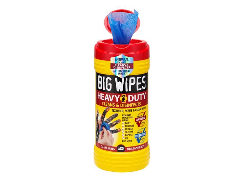 Big Wipes Heavy-Duty Pro+ Antiviral Cleaning Wipes (80 Pack)
