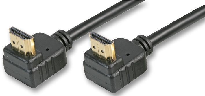 Pro Signal High Speed 4K HDMI Kabel 90° naar 90°, Verguld, 2m