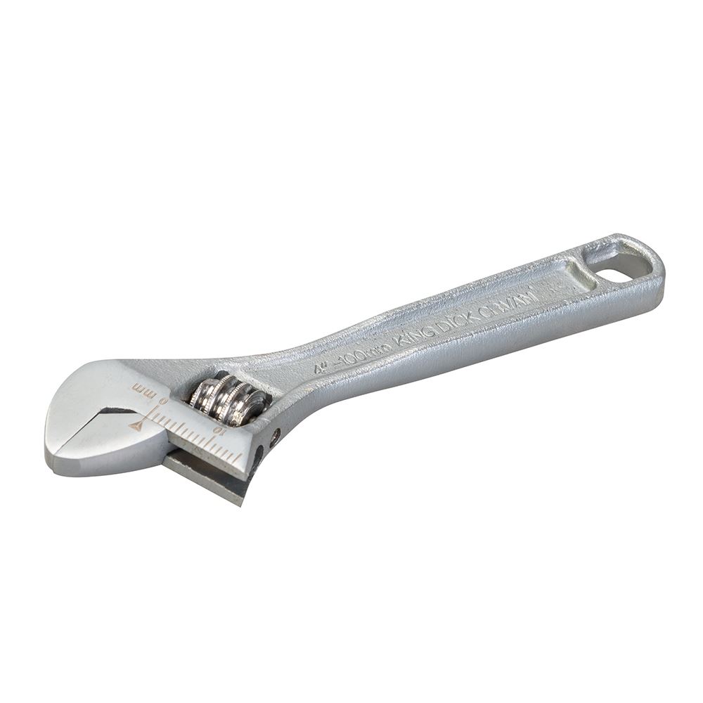 King Dick Verstelbare Moersleutel - 100mm Chroom Vanadium Staal