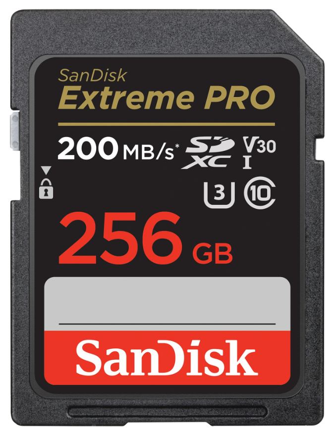 SanDisk Extreme PRO 256GB Carte mémoire SDXC UHS-I U3 V30
