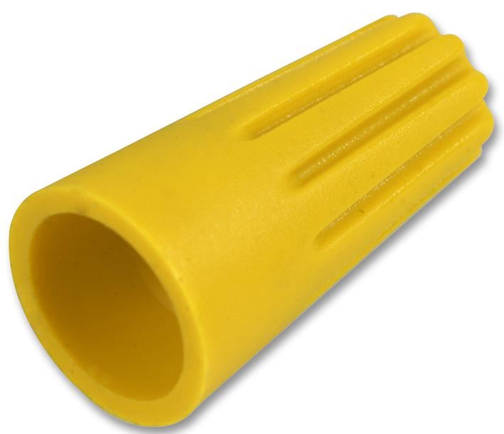 PRO POWER Twist-On Wire Connectors, 14mm, Yellow, 10 Pack