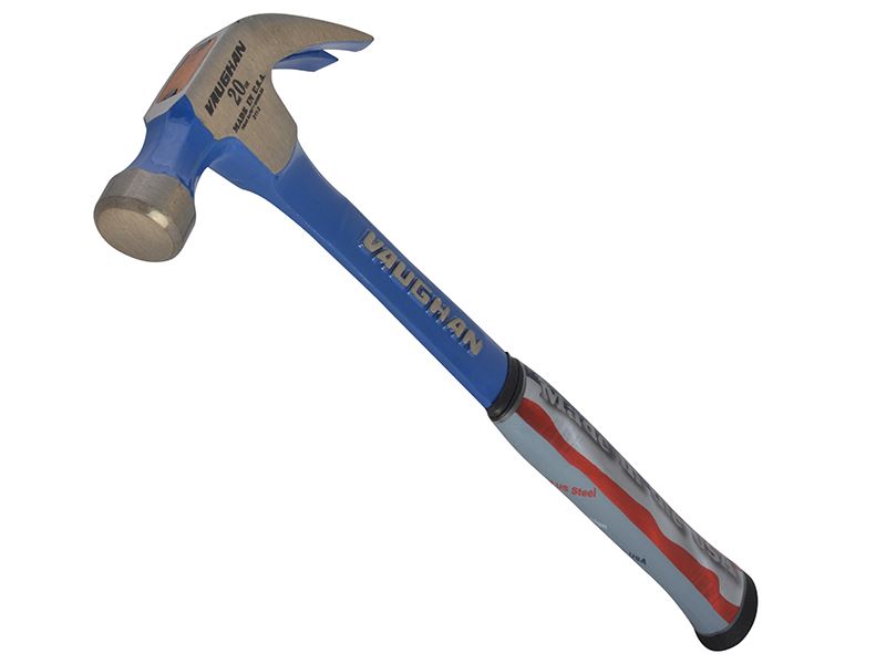 Vaughan R20 Curved Claw Nail Hammer, Steel, Smooth Face, 570g (20oz)