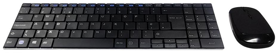 ACCURATUS Minimus X Slim Wireless Keyboard & Mouse Set, Black
