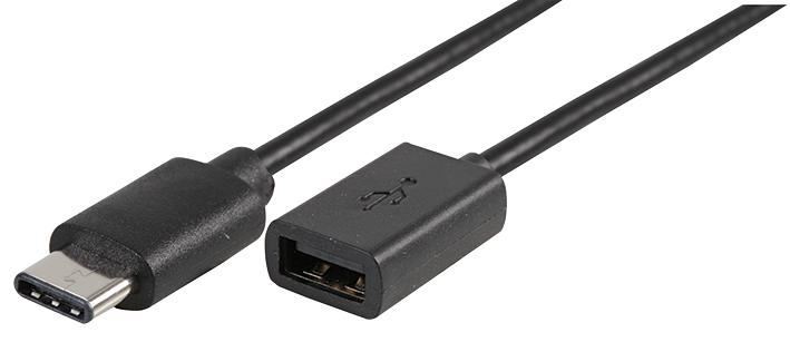 Pro Signal USB-C Male to USB-A Female Adapter Cable, 2m