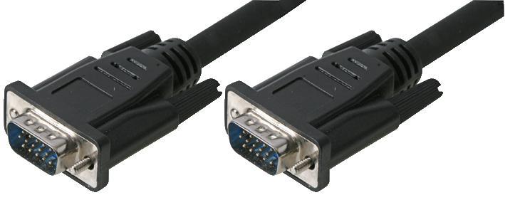 CONNEKT GEAR - Kabel Monitor SVGA Lelaki ke Lelaki 15 Pin, Berwayar Penuh, 10m,