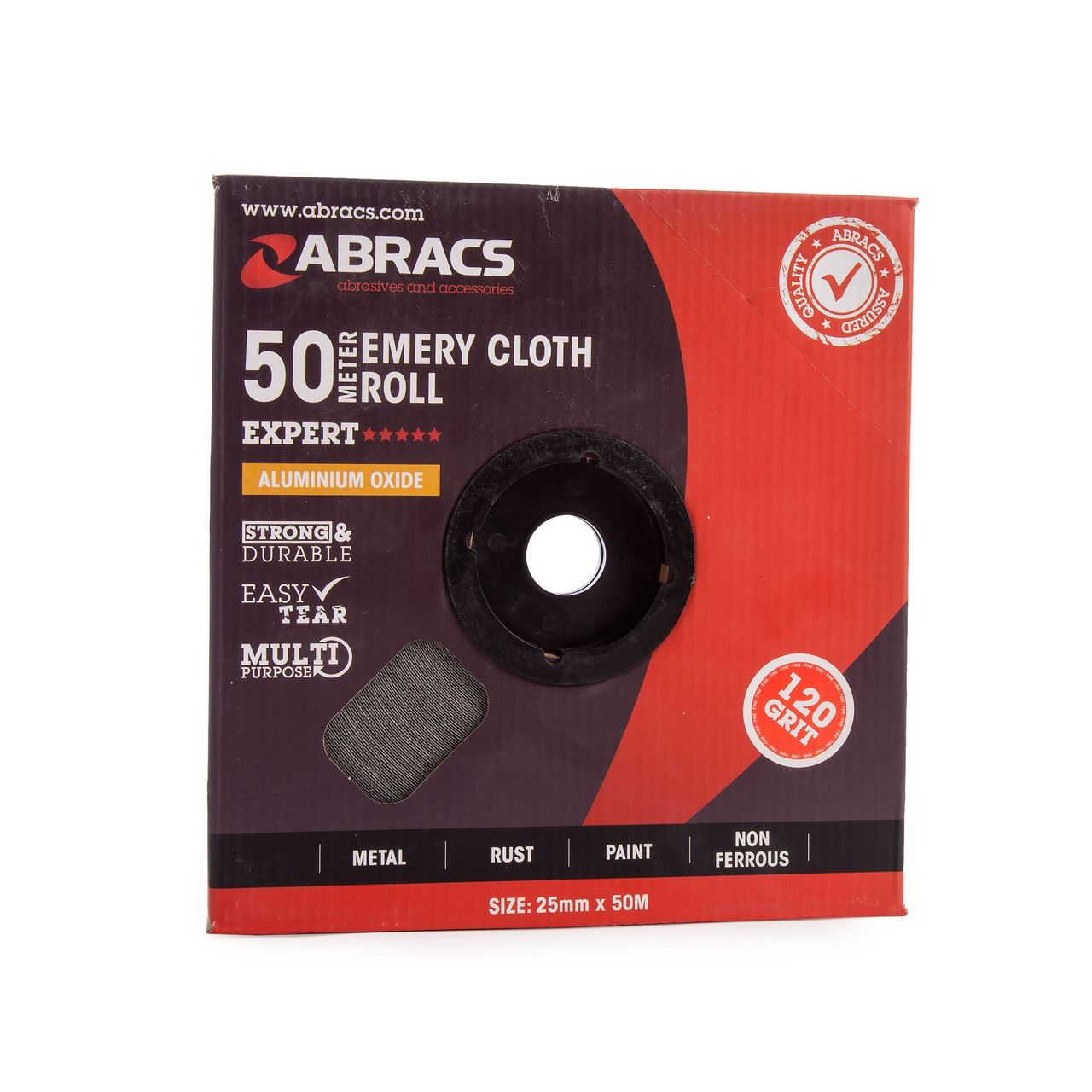 Abracs - ABER2550120G 50M Kain Kertas Pasir 120 Grit