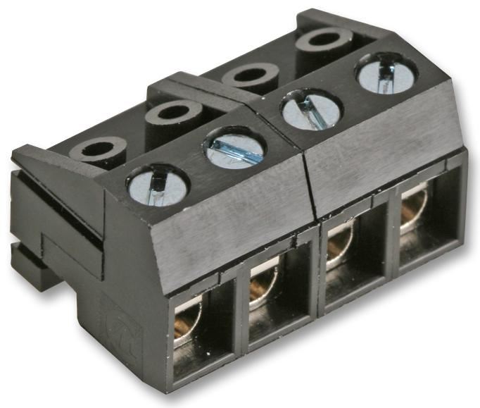 CAMDENBOSS 4-weg aansluitklemblok, 5mm tussenruimte, 10A, 250V