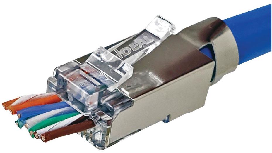 IDEAL Connecteurs RJ45 traversants, Cat6, blindés, paquet de 25