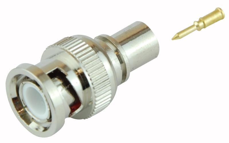 PRO SIGNAL BNC Crimp Plug, 75 Ohm, for RG6U Cable