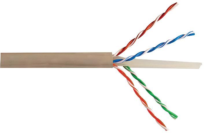 PRO POWER Καλώδιο Ethernet Cat6a UTP, Τύλιγμα 100m, Γκρι