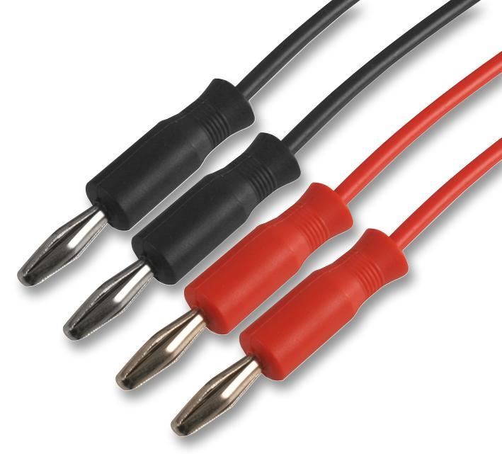 Tenma 4mm Testkabelset, 30V AC/60V DC, Rood & Zwart