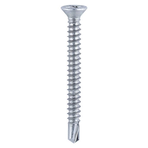 Timco Vis autoforeuses fraisées à nervures, Zinc, 3.9x16mm (Lot de 1000)