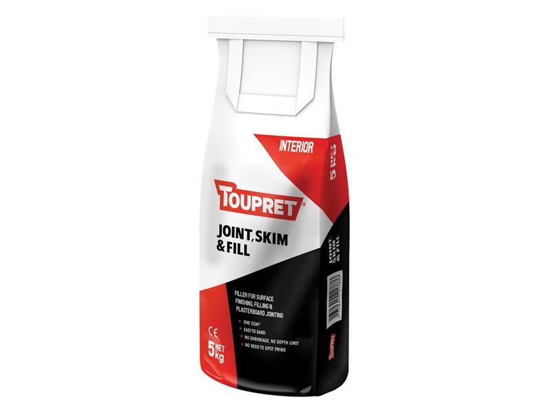 Toupret Joint Skim & Fill, 5kg, Interior Filler