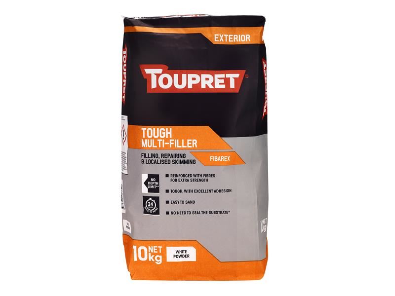 Toupret Tough Multi-filler 10kg - Fibre Reinforced Exterior Filler