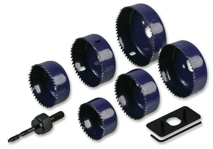 Ensemble de trépans pour projecteurs Duratool, 6 pièces pour plâtres et bois